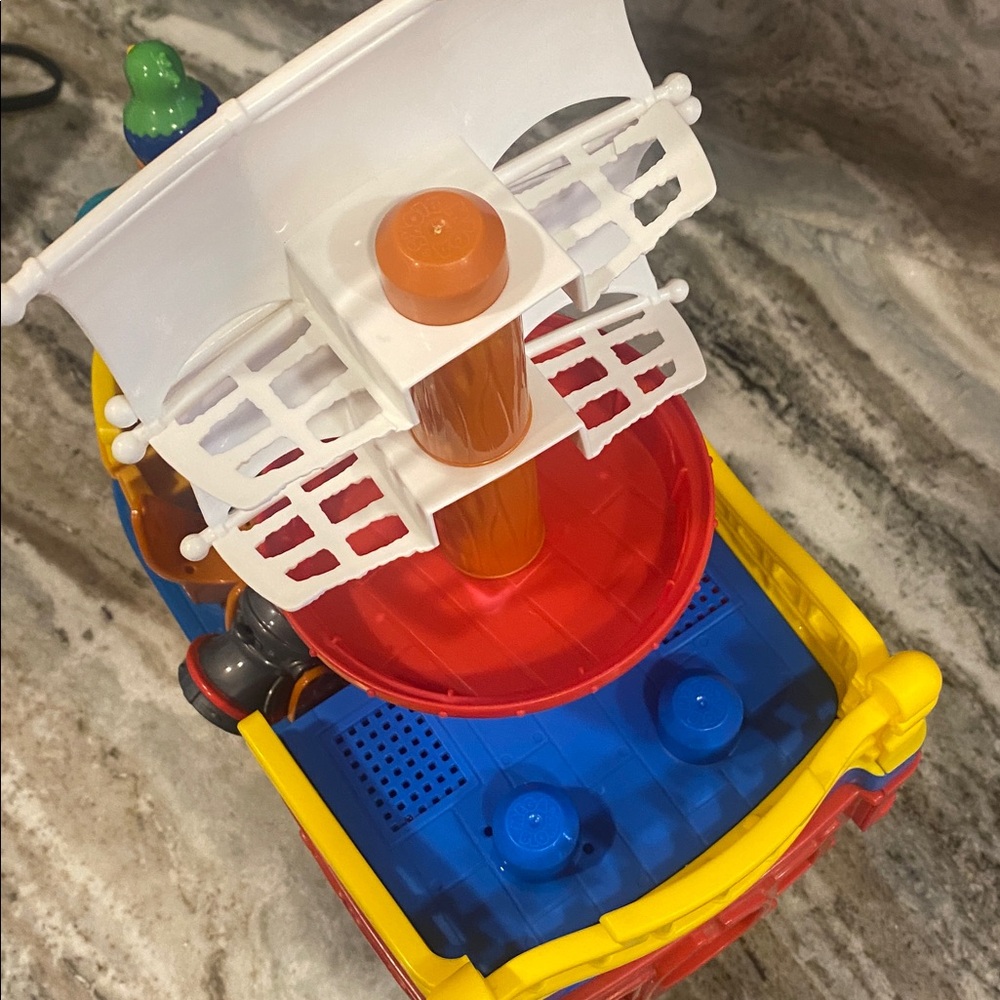 Mega BLOKS Push Along Musical Pirate Ship Boat - My First Builder RARE - Picture 8 of 10